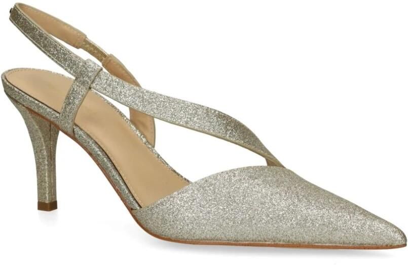 Michael Kors Gouden Mid-Hak Pumps voor Vrouwen Yellow Dames