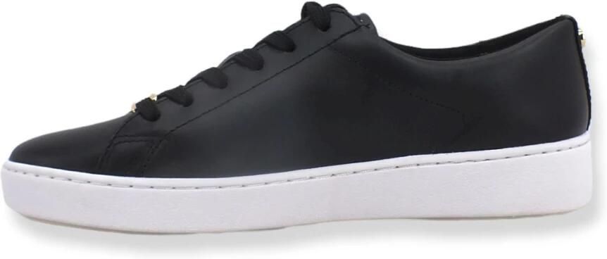 Michael Kors Zwarte Leren Veterschoenen Black Dames - Foto 4