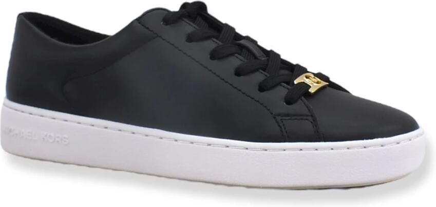 Michael Kors Zwarte Leren Veterschoenen Black Dames - Foto 2