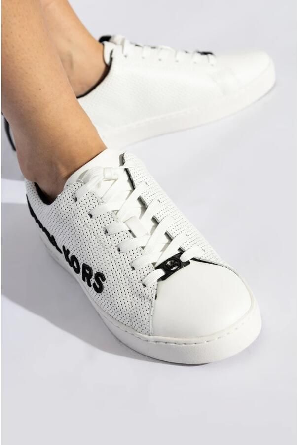 Michael Kors leren sneakers wit zwart - Foto 2