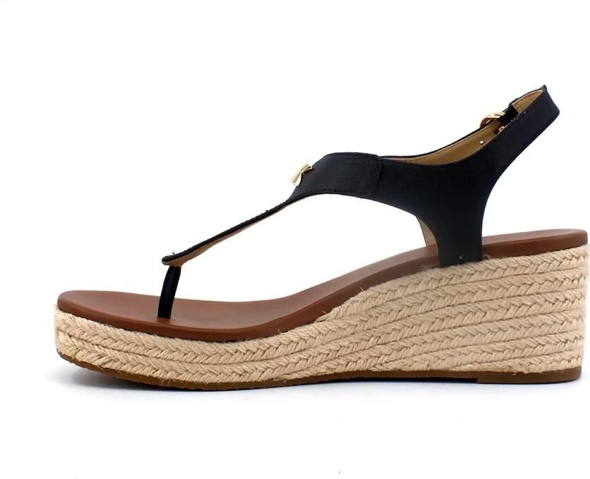 Michael Kors Laney Saffiano Leren Espadrille Sleehak Sandalen - Foto 2