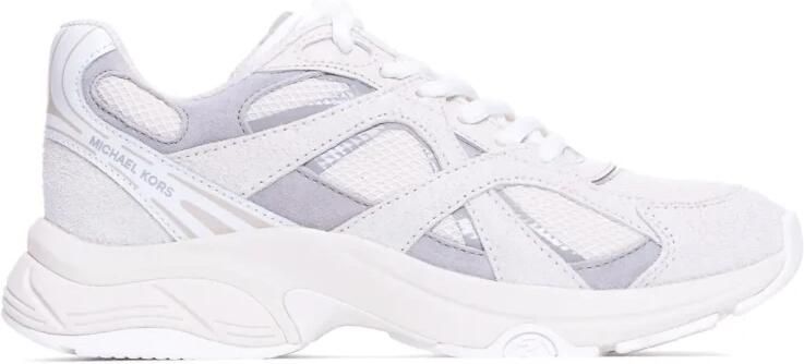 Michael Kors Low-Top Sneakers Multicolour Leather And Suede Trainers in wit