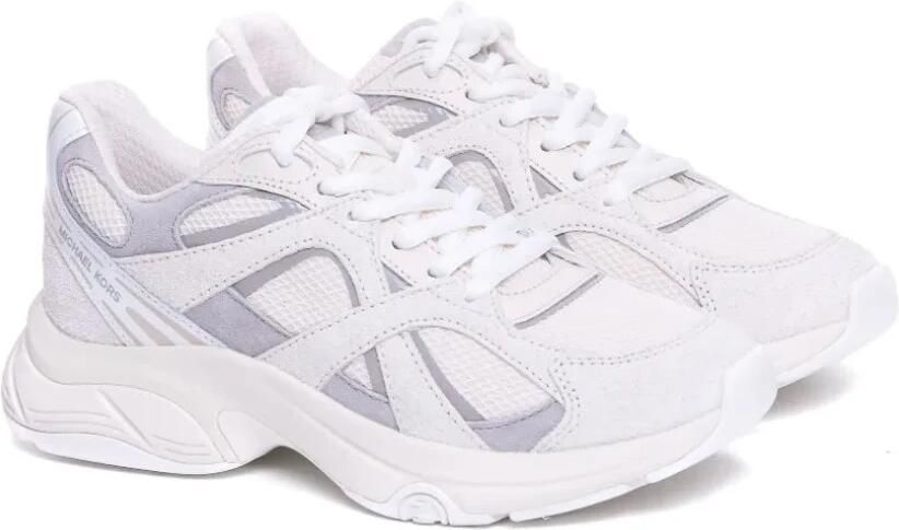 Michael Kors Low-Top Sneakers Multicolour Leather And Suede Trainers in wit - Foto 3