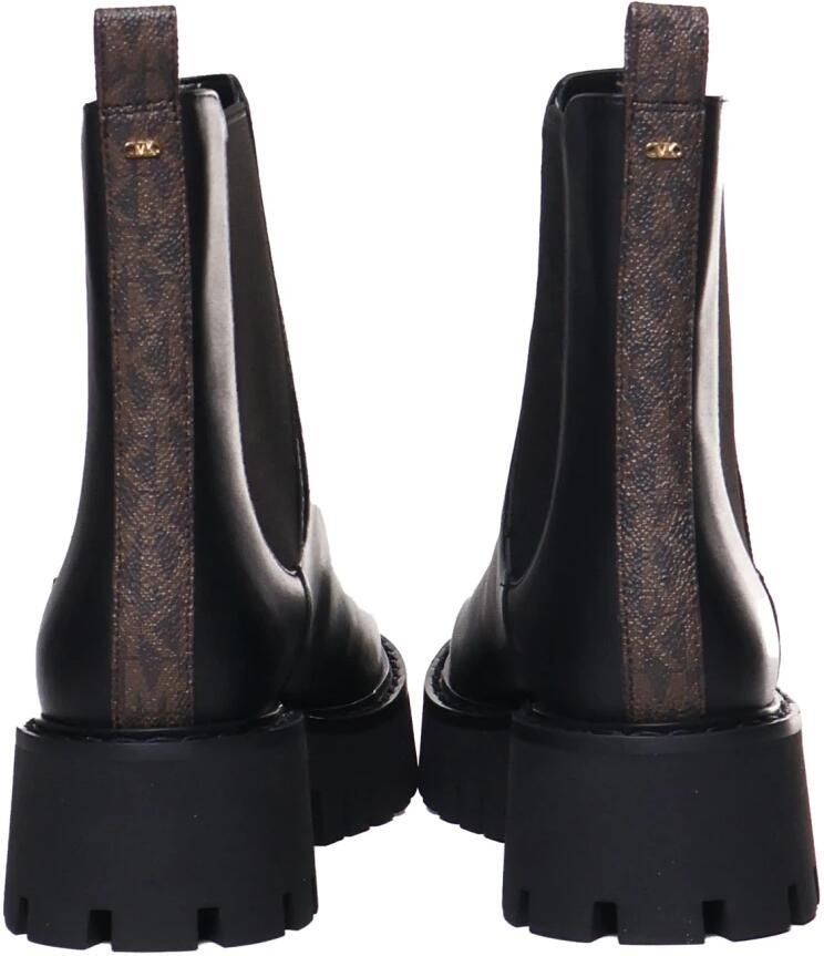 Michael Kors Leren enkellaarzen met elastische sluiting Black Dames - Foto 3