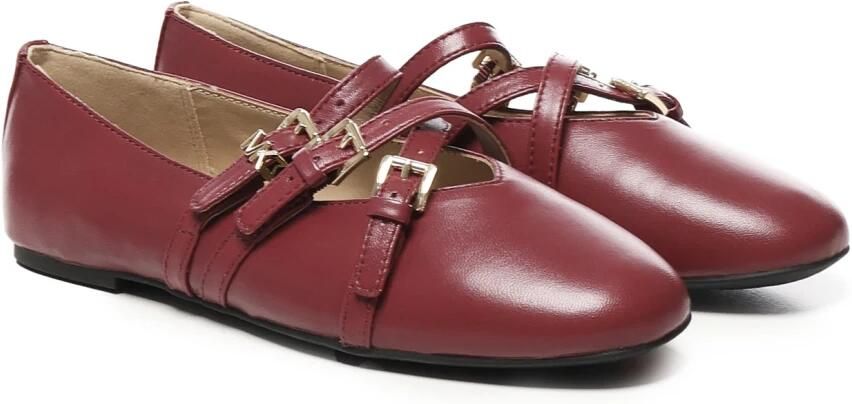 Michael Kors Leren platte schoenen met gespsluiting