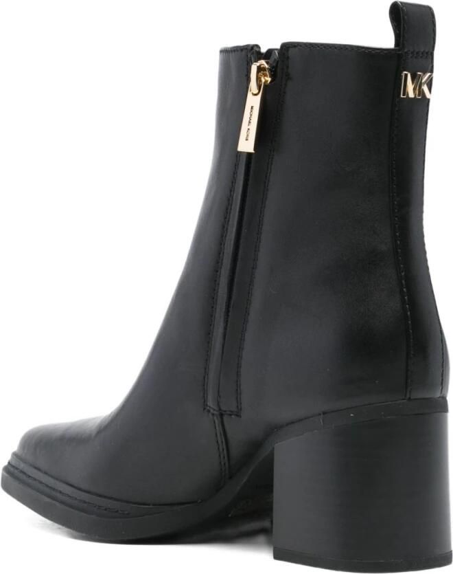 Michael Kors Zwarte enkellaarsjes met blokhak - Foto 2
