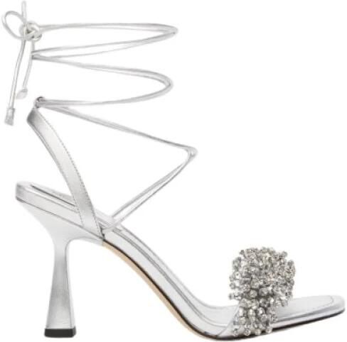 Michael Kors Lucia Sandalen van Metallic Leer met Versiering