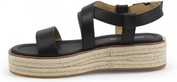 Michael Kors Lynn Leren Espadrille Sandaal met Plateauzool - Foto 2