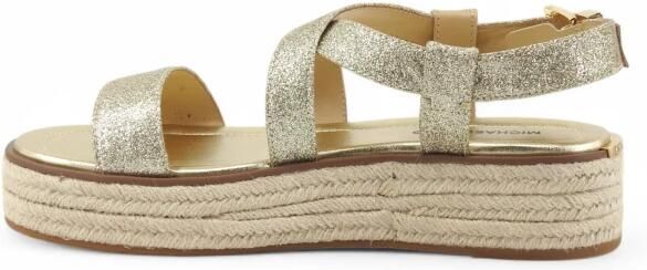 Michael Kors Lynn Metallic Platform Espadrille Sandaal