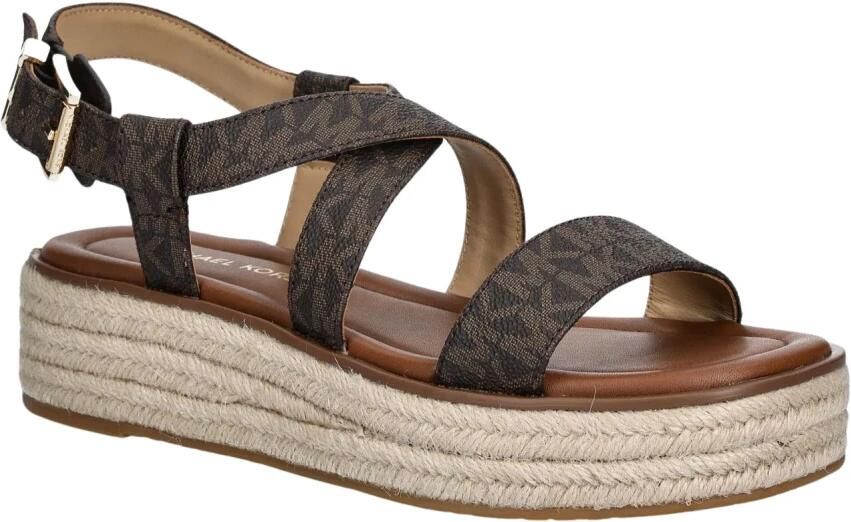 Michael Kors Dames Espadrille Bruin 40S5LYFS1B 200 Lynn Espadrille Sandal