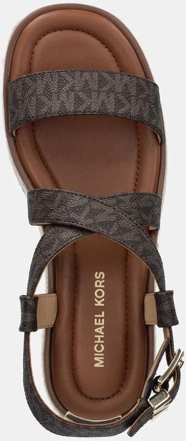 Michael Kors Dames Espadrille Bruin 40S5LYFS1B 200 Lynn Espadrille Sandal - Foto 2