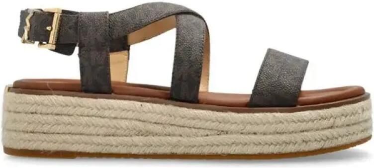 Michael Kors Lynn Signature Logo Platform Espadrille