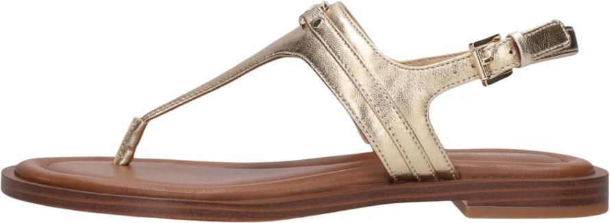 Michael Kors Mandy Thong Sandal Sandalen Dames Goud