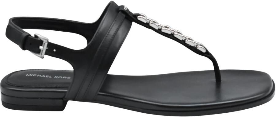 Michael Kors Marcia Embellished Leather Sandal