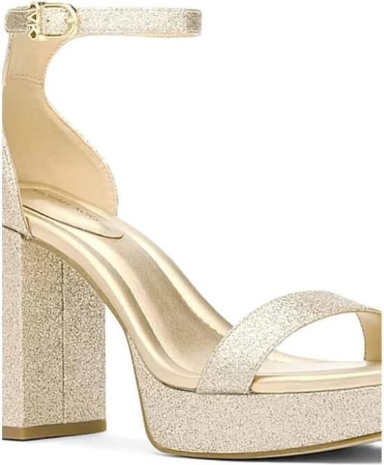 Michael Kors Merriam Glitter Versierde Leren Platform Sandaal - Foto 2