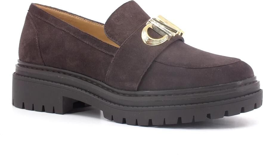 Michael Kors Suede Moccasin Schoenen Brown Dames