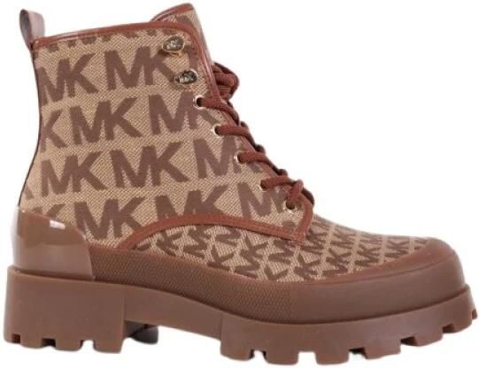 Michael Kors Payton Logo Jacquard Combat Boot
