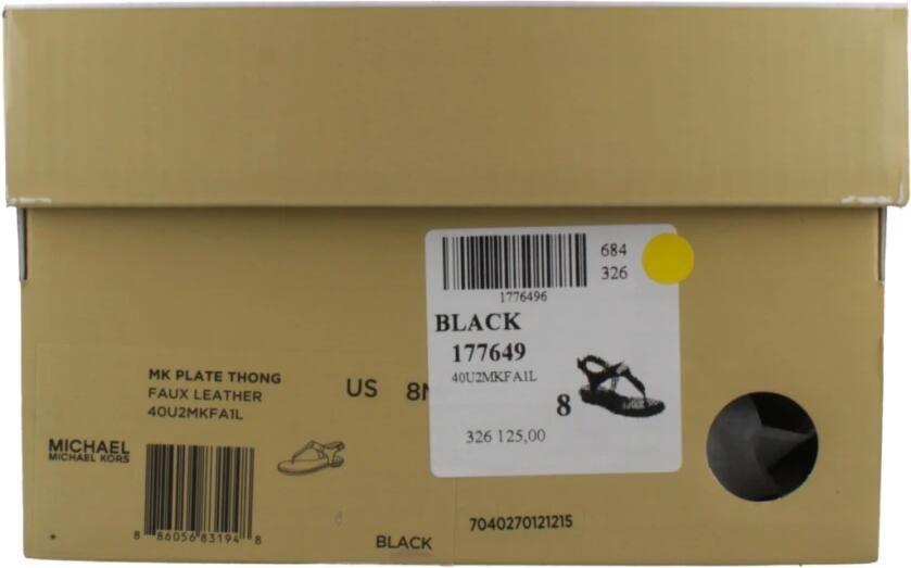 Michael Kors MK Plate Thong Dames Sandalen Zwart - Foto 11