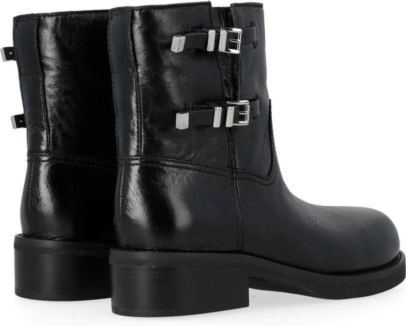 Michael Kors Platte laars in zwart leer