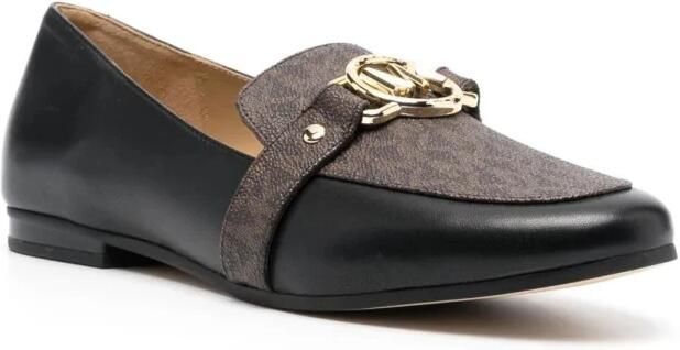 Michael Kors Rory Leder Loafer met Logo Brown Dames - Foto 2