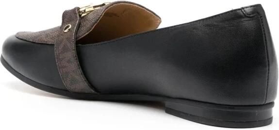 Michael Kors Rory Leder Loafer met Logo Brown Dames - Foto 4