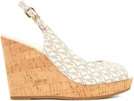 Michael Kors Rosie Signature Logo Wedge Sandal