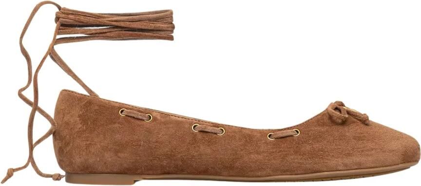 MICHAEL Kors Ballerina met riempjes 'SHAE' bruin