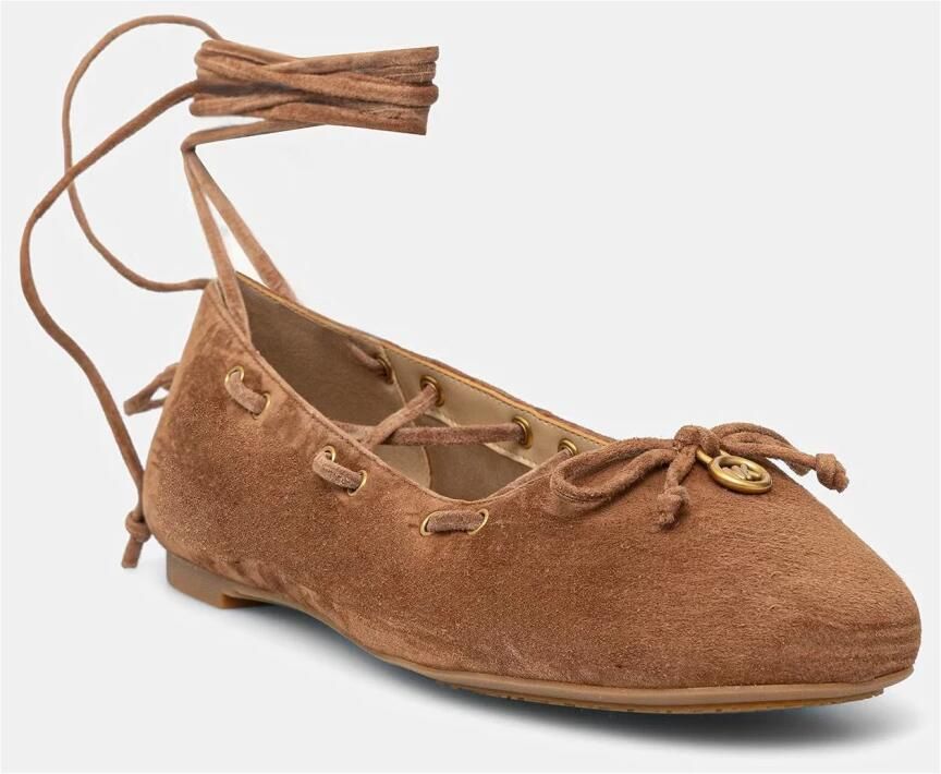 MICHAEL Kors Ballerina met riempjes 'SHAE' bruin - Foto 3