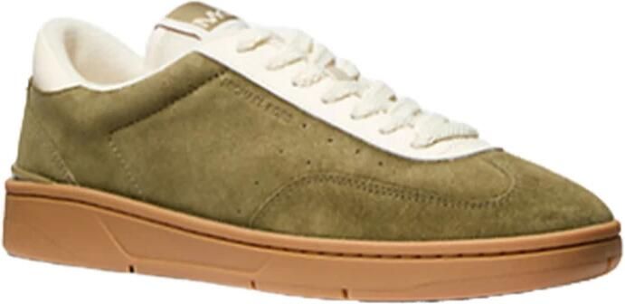 Michael Kors Suède Lage Top Rubberen Zool Sneakers