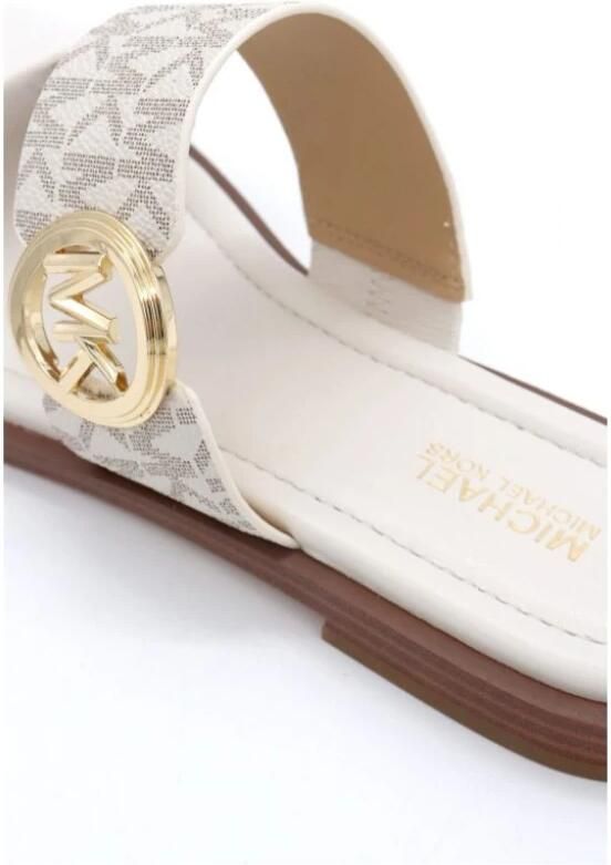 Michael Kors Vera leren sandaal met kenmerkend logo - Foto 2