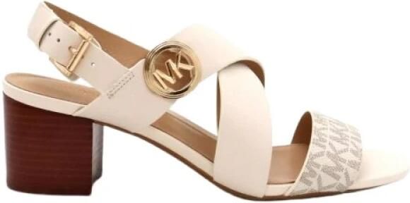 Michael Kors Vera Logo en Leren Sandaal