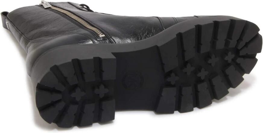 Michael Kors Vintage Effect Anfibio Bootie Leer Zwart - Foto 3