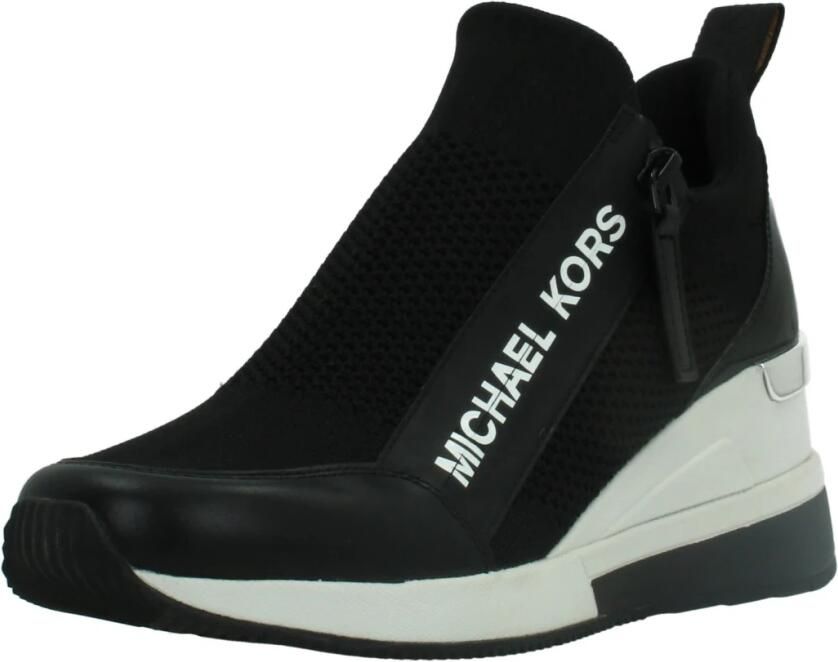 Michael Kors Low-Top Sneakers Willis Wedge Trainer in zwart