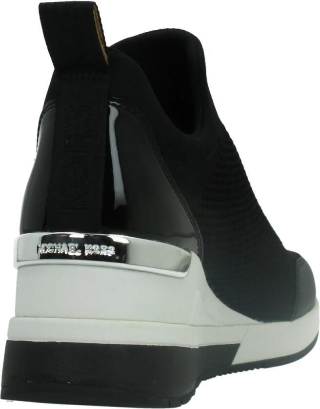 Michael Kors Low-Top Sneakers Willis Wedge Trainer in zwart