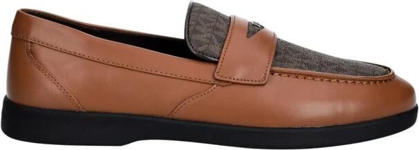 Michael Kors Wesley Leren Loafer met Kenmerkend Logo