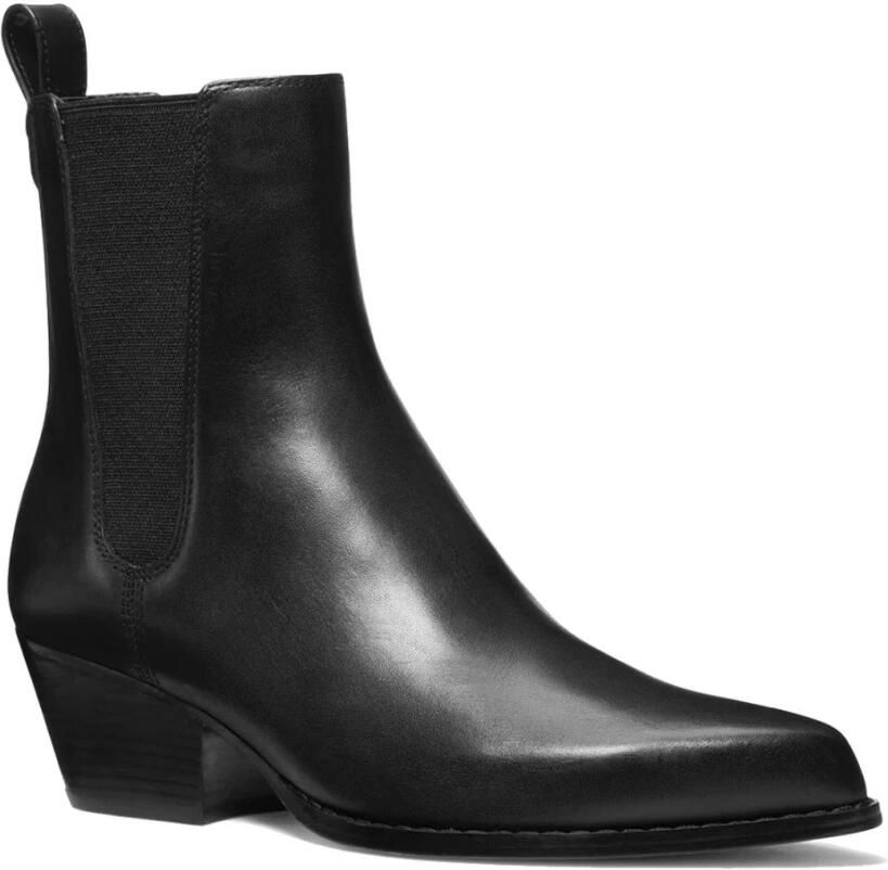Michael Kors Leren Western-geïnspireerde Laarzen Black Dames