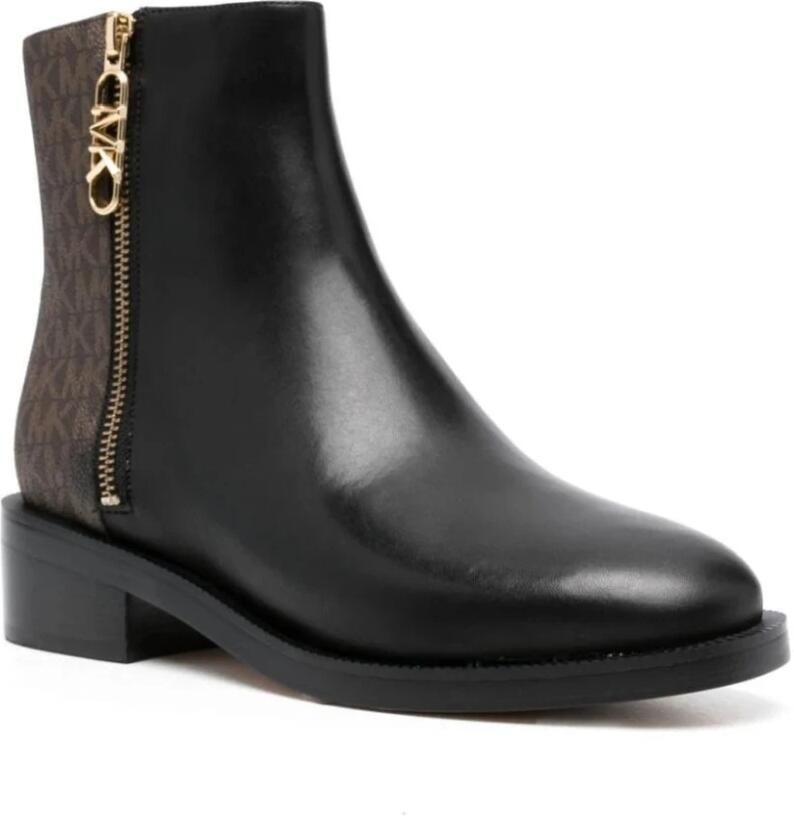 Michael Kors Regan Flat Bootie Black Brown-kort laarsje-enkel laarsje - Foto 2