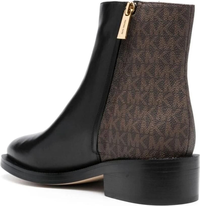 Michael Kors Regan Flat Bootie Black Brown-kort laarsje-enkel laarsje - Foto 3