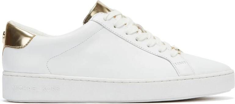 Michael Kors Irving Kanten Witte Gouden Sneaker Wit Dames - Foto 6