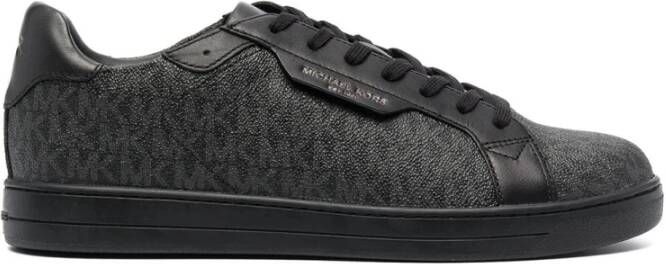 Michael Kors Monogram Print Zwarte Sneakers Black Heren