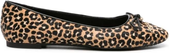 Michael Kors Leopardprint Nori Leren Ballerina Multicolor Dames