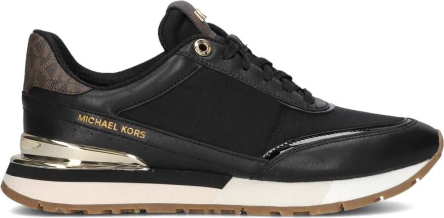 Michael Kors Nova Trainer Sneakers Leren Sneaker Dames Zwart