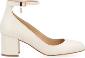 Michael Kors Perla Décolléte van crèmekleurig leer met 5 7 cm hak Beige Dames