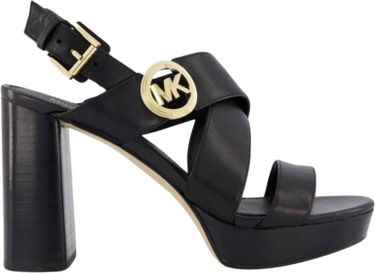 Michael Kors Platform Sandaal Zwart Vera Black Dames