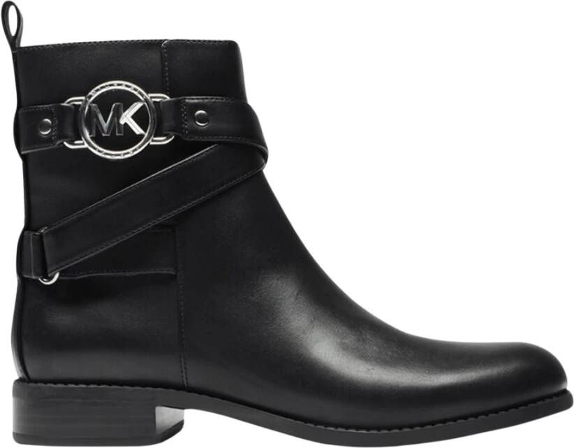 Michael Kors Platte Bootie voor modebewuste vrouwen Black Dames