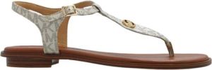 Michael Kors Mallory thong pale gold Goud