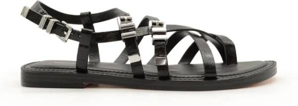 Michael Kors Platte sandalen met metallic details
