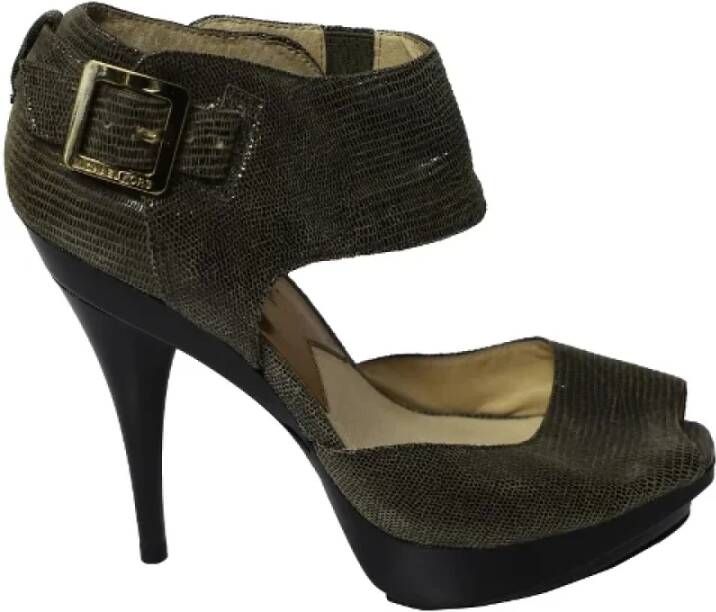 Michael Kors Pre-owned Leather heels Black Dames