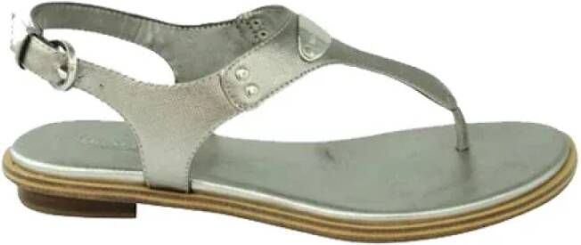 Michael Kors Pre-owned Leather sandals Gray Dames