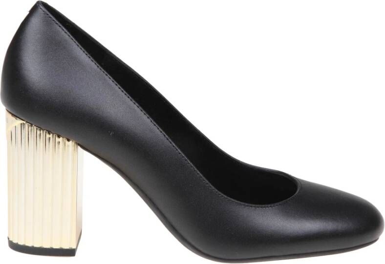 Michael Kors Zwarte Leren Porter Pump Black Dames